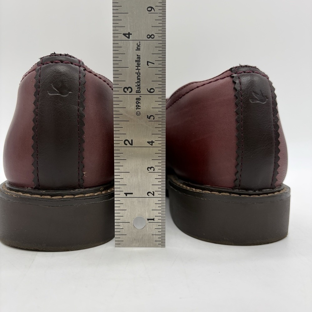 Cobb Hill by Rockport Womens 6.5 Janney Penny Loafers Burgundy Leather Lug Sole - Picture 5 of 11